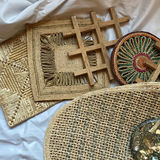 Assorted Woven Placemats, Coasters, and Trivets - thumbnail 1 of 4
