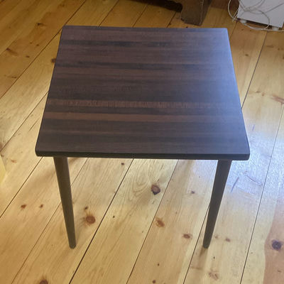 MCM Small Square Wooden Table - Image 1 of 4