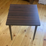 MCM Small Square Wooden Table - thumbnail 1 of 4