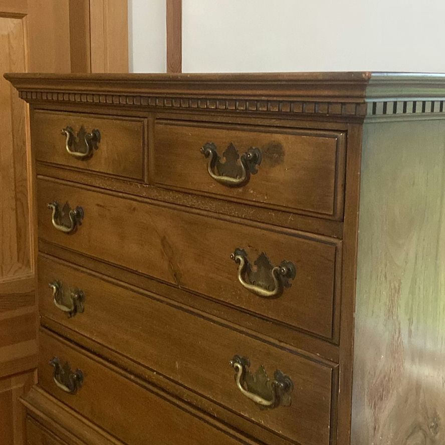 Wood Bedroom Furniture Set with Dressers, Mirror, and Nightstands - image 8 of 12