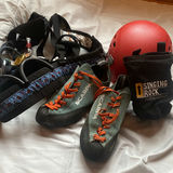 Climbing Gear Set with Scarpa Shoes, Petzl Helmet, and Singing Rock Chalk Bag - thumbnail 1 of 8