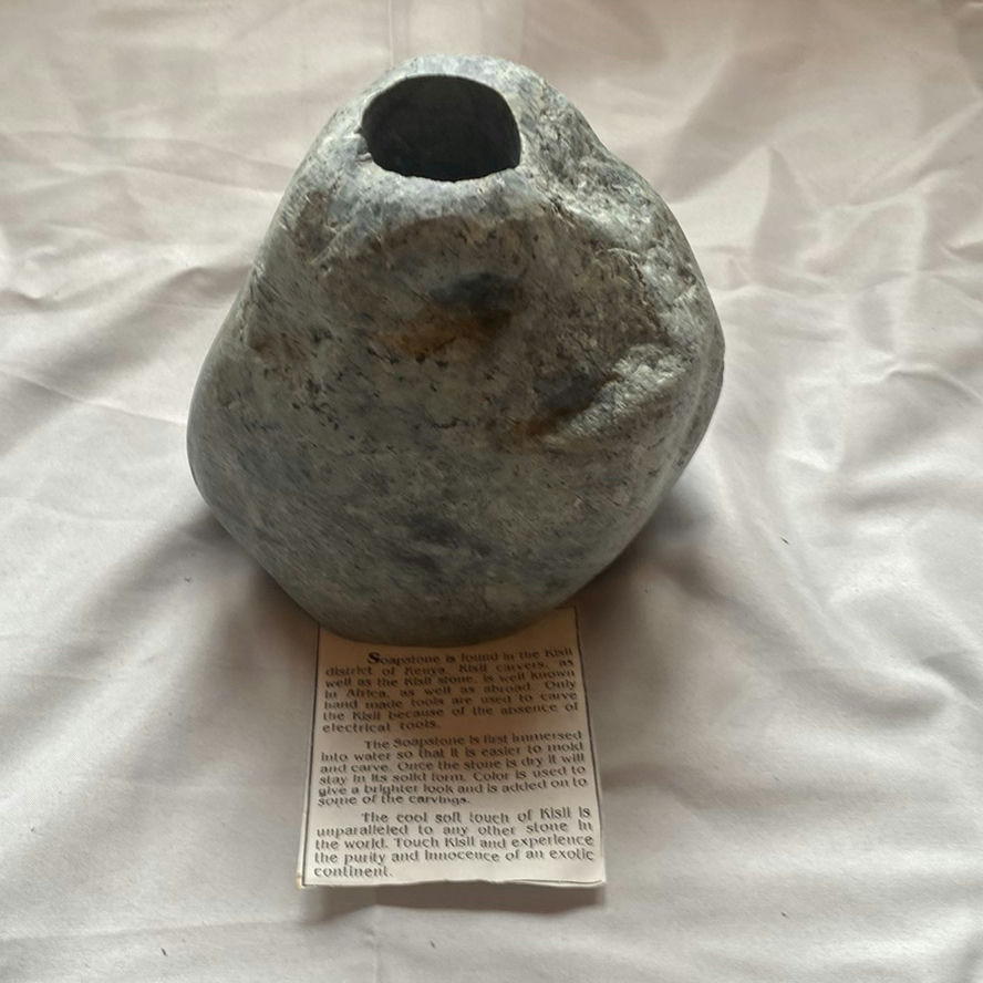 Kisii Soapstone Carved Vessel - image 1 of 4