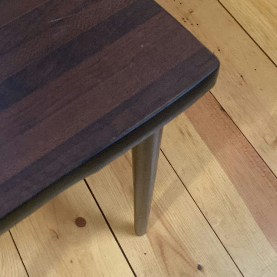 MCM Small Square Wooden Table - image 4 of 4