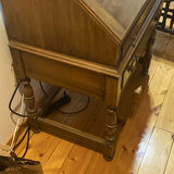 Wooden Secretary Desk with Drawers and Cubby Compartments - thumbnail 3 of 5