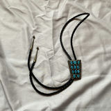 Turquoise Navajo Style Bolo Tie - thumbnail 1 of 4