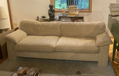 Beige Fabric Sofa - Image 1 of 10