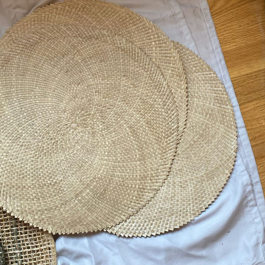 Assorted Woven Placemats, Coasters, and Trivets - image 2 of 4