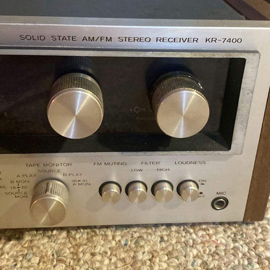 Kenwood KR-7400 Solid State AM/FM Stereo Receiver - image 3 of 5