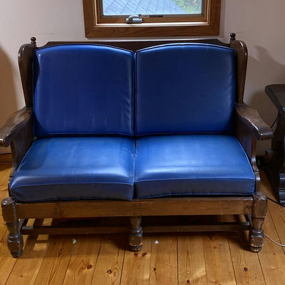 Ethan Allen Upholstered Loveseat - Image 1 of 10