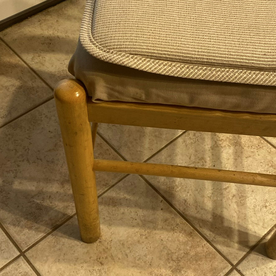 Round Wooden Pedestal Table and Wooden Chair - image 5 of 5