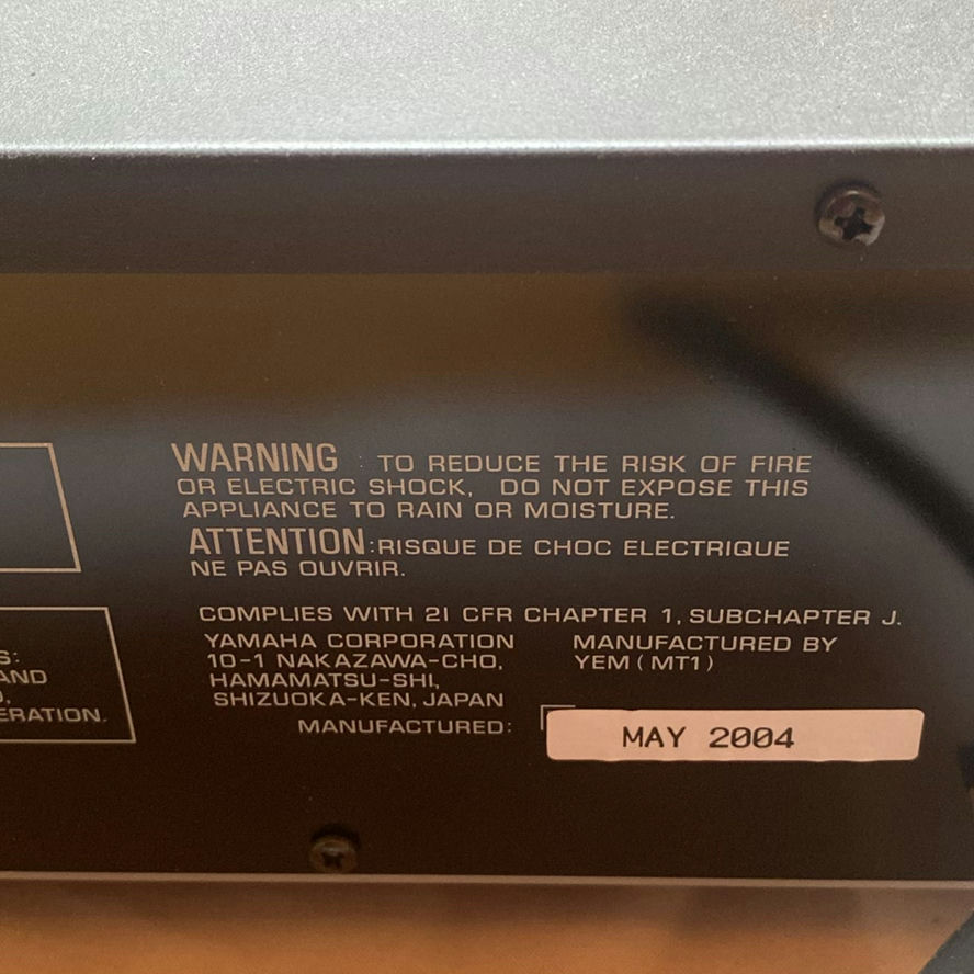 Yamaha CDC-686 Compact Disc Player - image 7 of 7