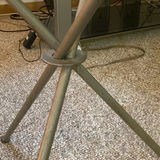 Mid Century Round Glass-Top Side Table - thumbnail 3 of 4
