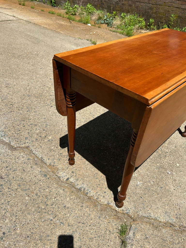 Antique Drop Leaf Maple Table - image 5 of 7