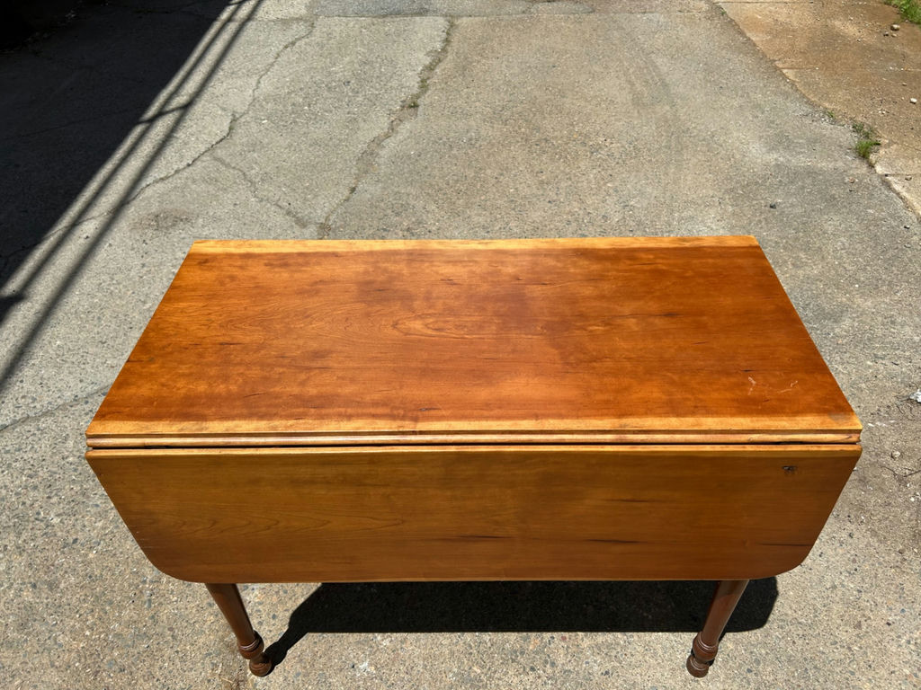 Antique Drop Leaf Maple Table - image 2 of 7