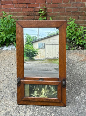 Mission Arts & Craft Hall Mirror - Image 1 of 5