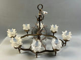 Brass Chandelier Hanging - thumbnail 4 of 12