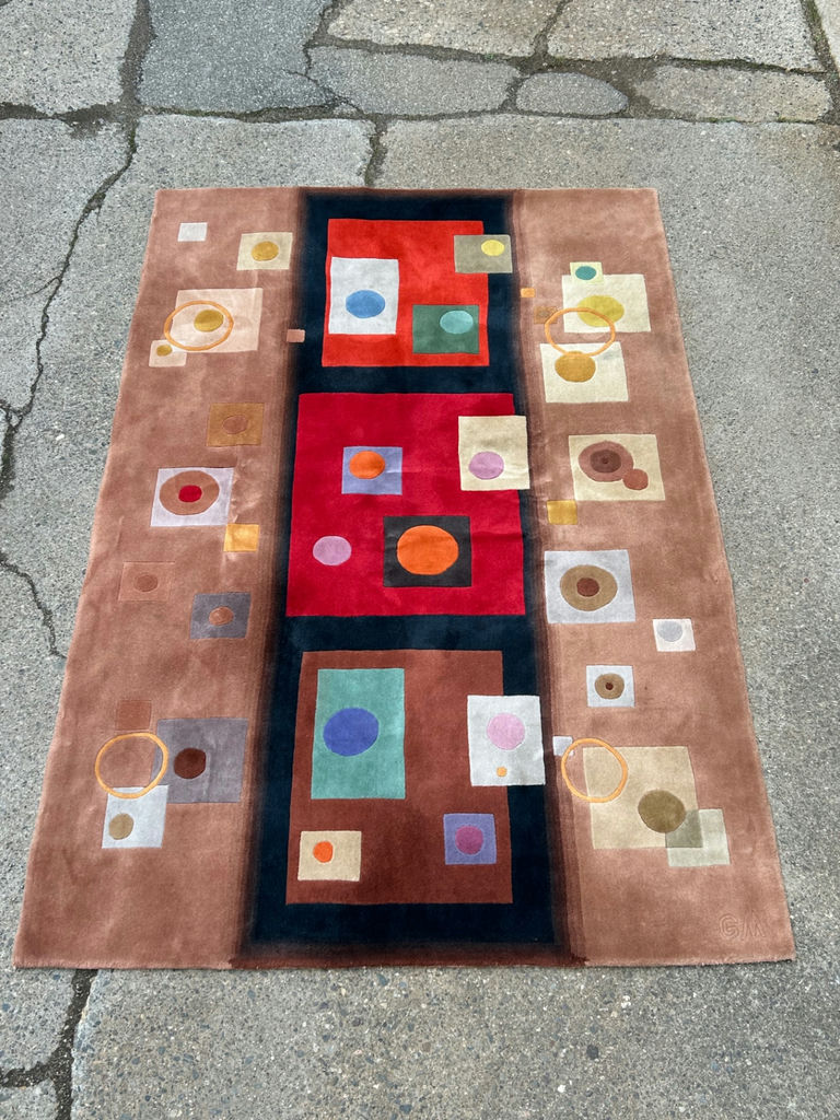 MCM Art Deco Rug  - image 9 of 9