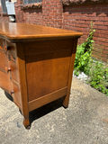 Antique Serpentine Oak Dresser  - thumbnail 4 of 9