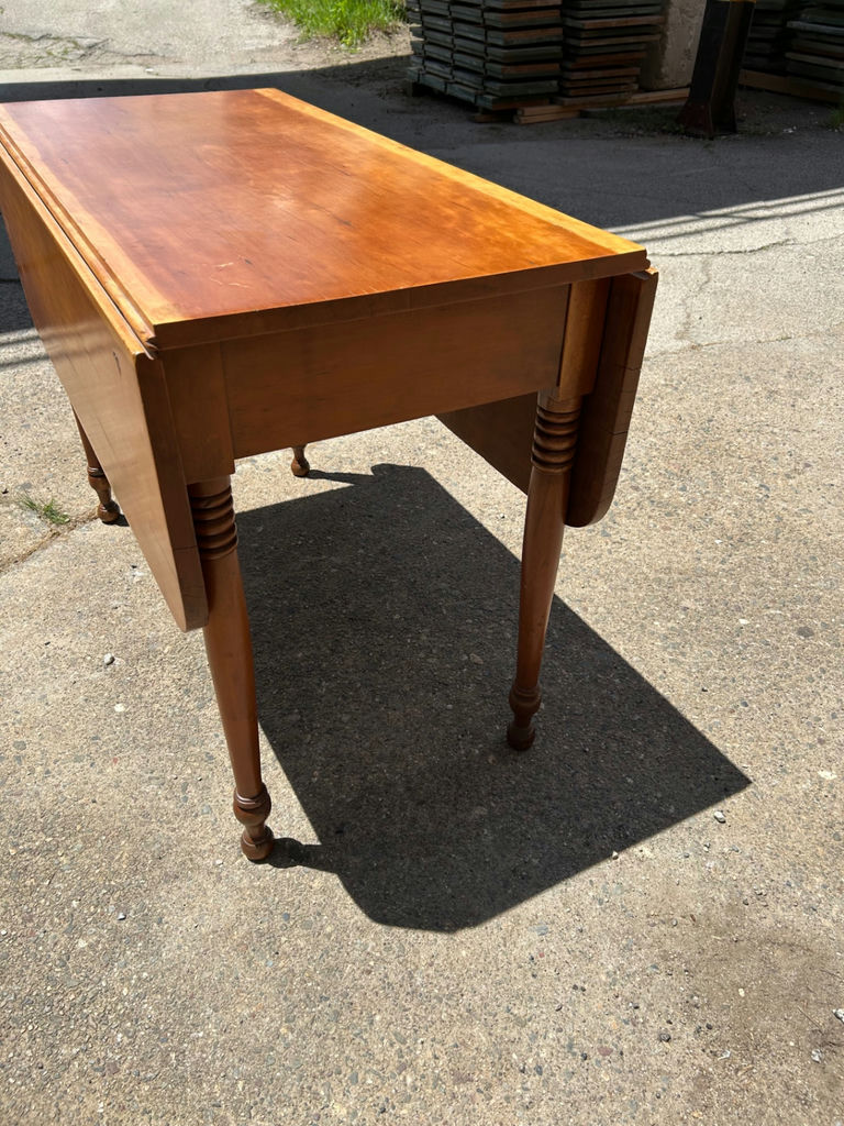 Antique Drop Leaf Maple Table - image 4 of 7