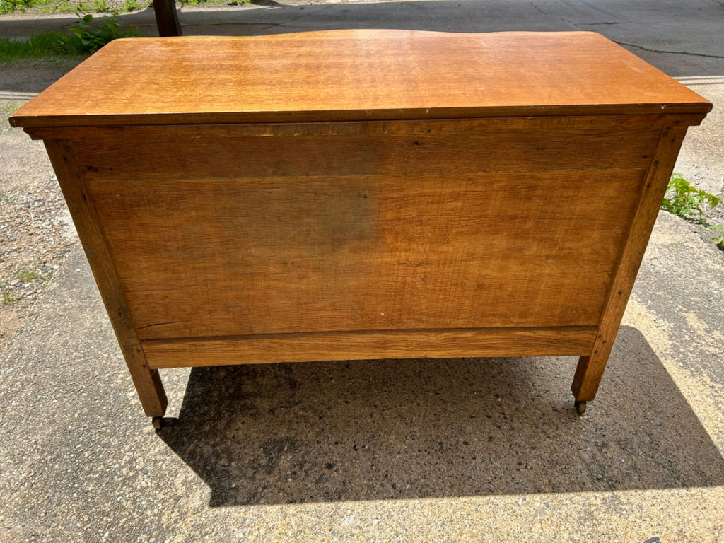 Antique Serpentine Oak Dresser - image 2 of 9