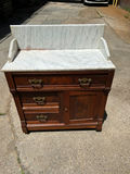 Antique Marble Top Commode - thumbnail 1 of 10