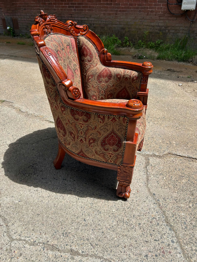 Gentleman Upholstered Armchair by Toscano - image 4 of 6
