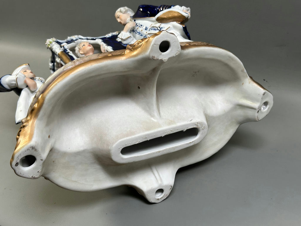 Royal Dux Porcelain Chair Carriage Large  - image 8 of 9