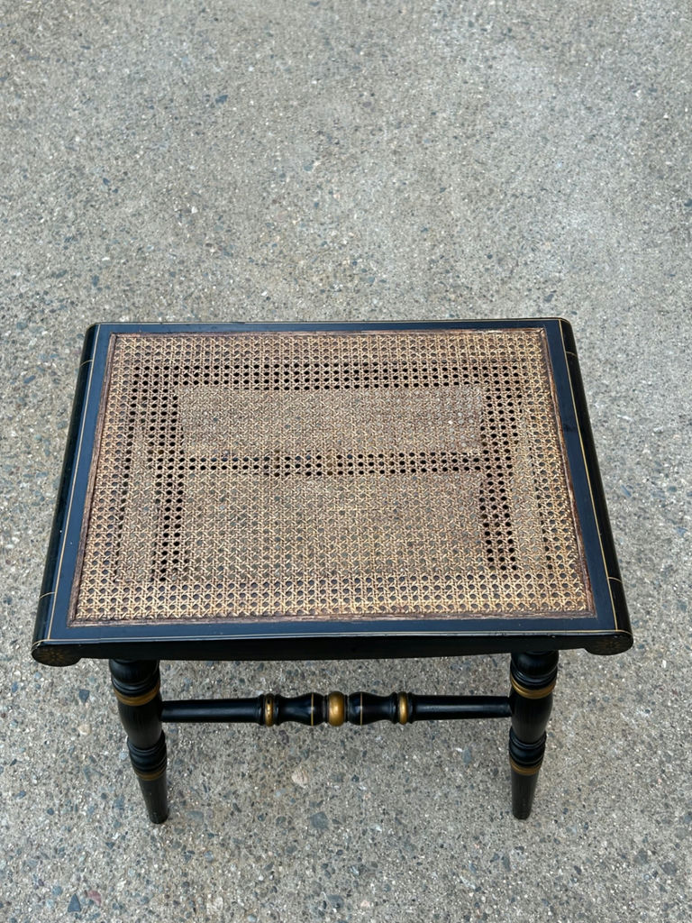 Hitchcock Cane Stenciled Bench  - image 3 of 8