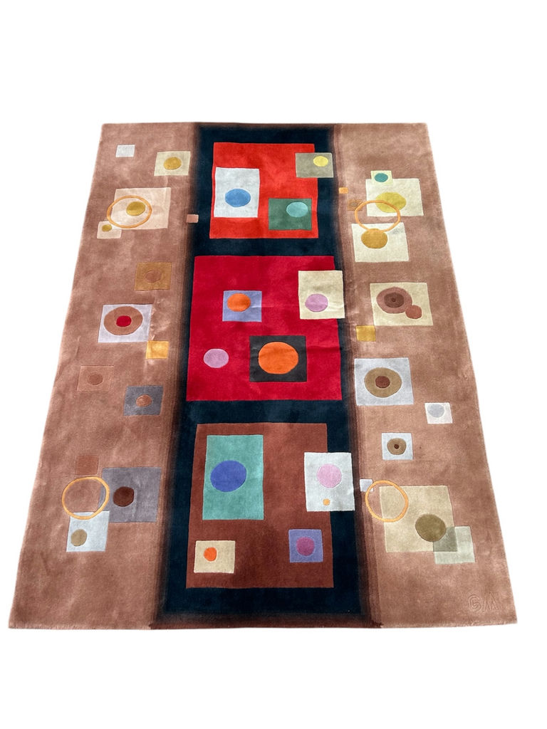 MCM Art Deco Rug - image 1 of 9
