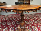 Antique Baroque Carved Inlaid Deer Scene Tilt Top Table - thumbnail 12 of 12