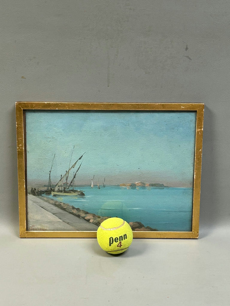 Signed Acrylic Nautical Painting on Paper  - image 5 of 6