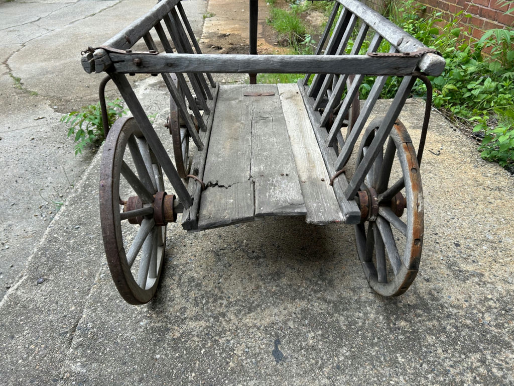 Antique Goat Cart Wagon - image 7 of 8