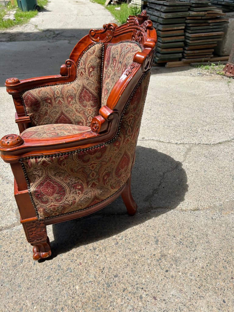 Gentleman Upholstered Armchair by Toscano  - image 5 of 6
