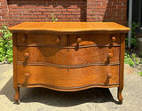 Antique Serpentine Oak Dresser - thumbnail 1 of 9