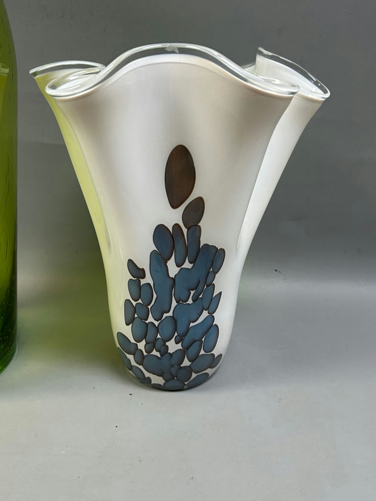 Hand Blown Art Glass Flower Vases - image 6 of 12