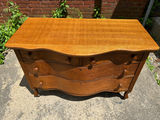 Antique Serpentine Oak Dresser - thumbnail 3 of 9