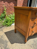 Antique Serpentine Oak Dresser  - thumbnail 5 of 9