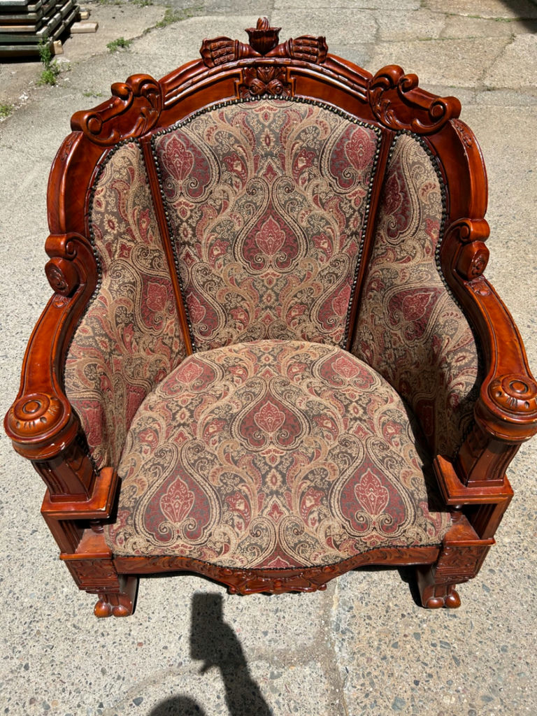 Gentleman Upholstered Armchair by Toscano - image 3 of 6