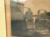 Robert R. Wiseman Bridge Scene Etching - thumbnail 5 of 7