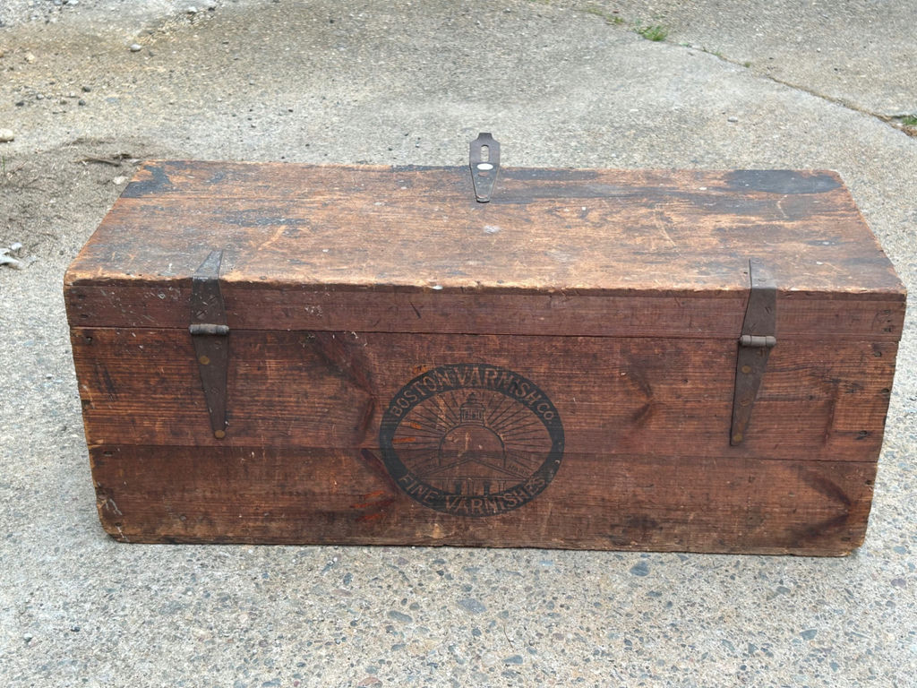 Boston Varnish Company Antique Shipping Crate - image 4 of 7