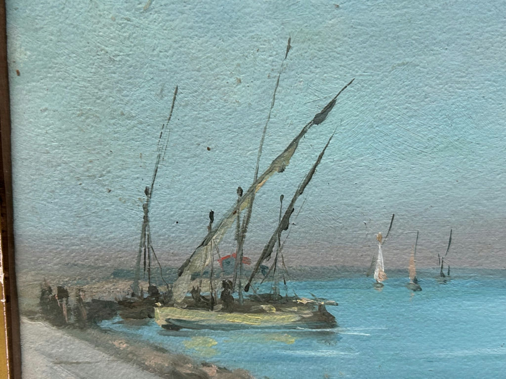 Signed Acrylic Nautical Painting on Paper - image 4 of 6