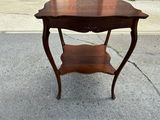 Bow Legged Scalloped Edge Side Table  - thumbnail 3 of 5