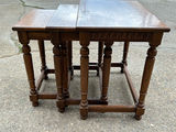Ethan Allen Solid Oak Nesting Tables 3 - thumbnail 7 of 7