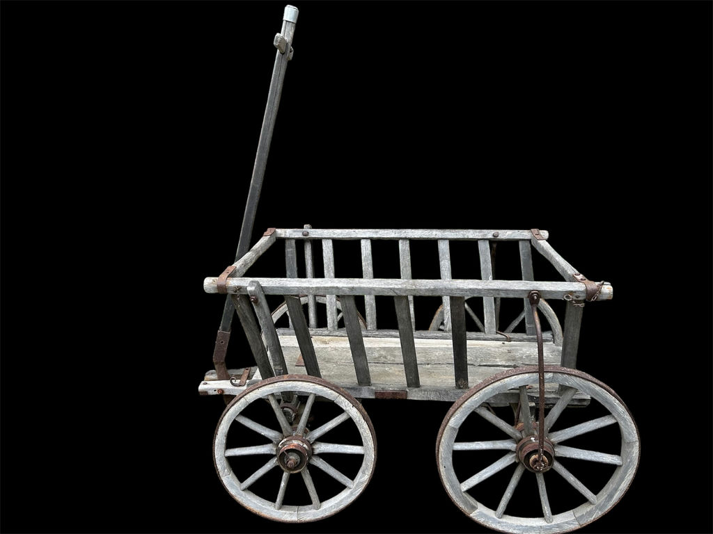 Antique Goat Cart Wagon - image 1 of 8