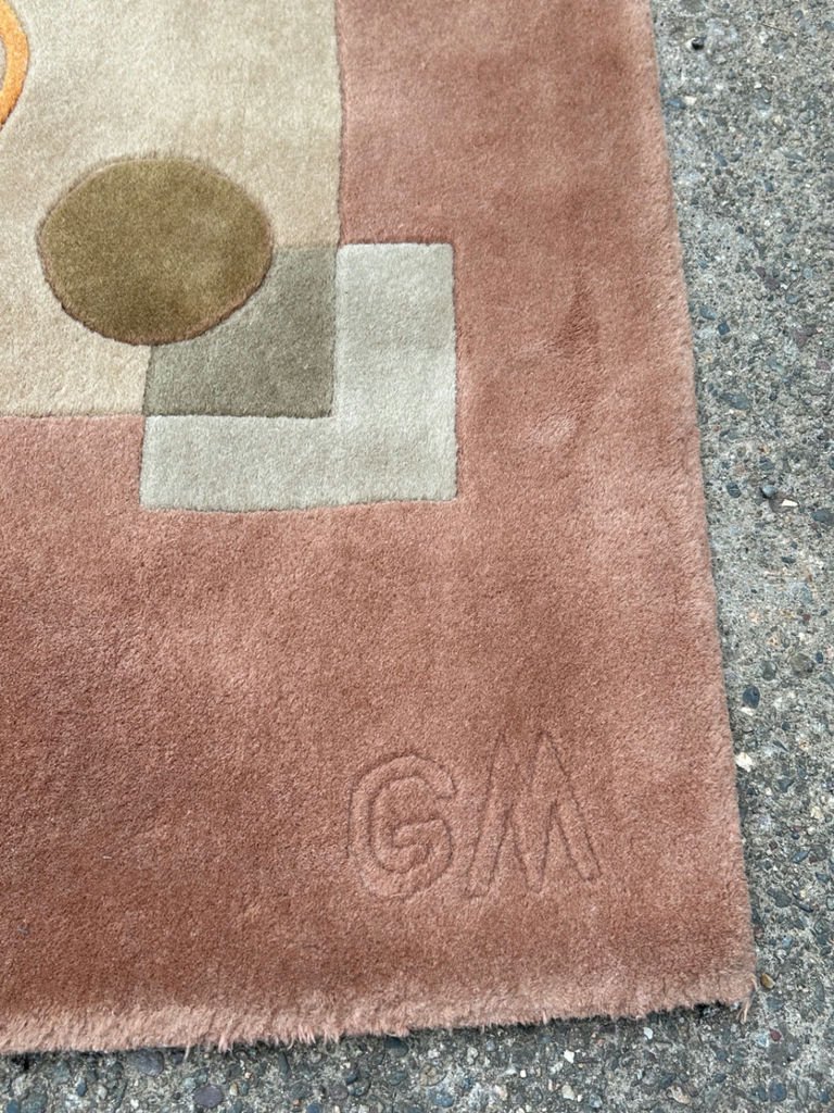 MCM Art Deco Rug - image 2 of 9