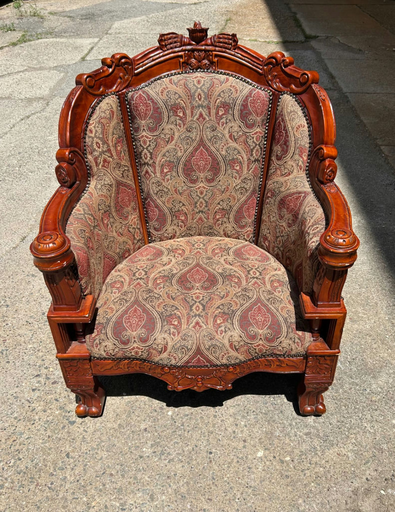 Gentleman Upholstered Armchair by Toscano  - image 2 of 6