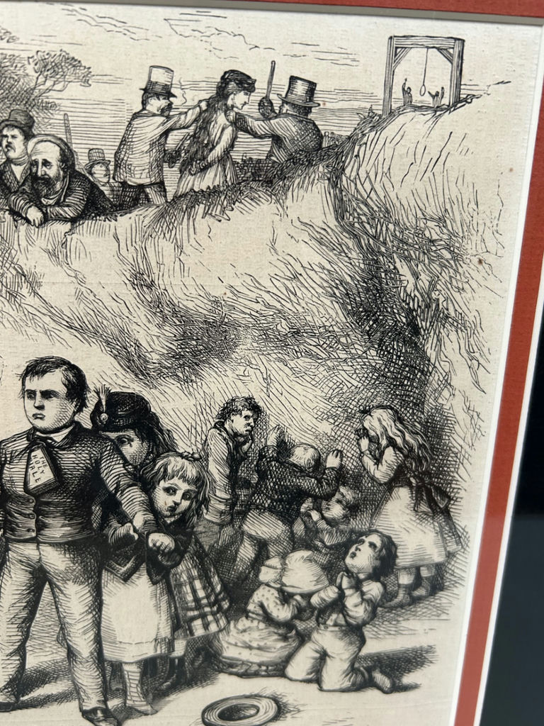 Harpers Weekly Page "The Priest and The Children"  - image 8 of 11