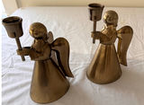 Antique mantel clock, lantern lamp, engraved tray, ship sculpture, angel candlesticks, and alcohol lamp bottle - thumbnail 8 of 8
