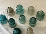 Teal and clear glass insulator collection - thumbnail 6 of 6