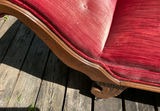 Victorian Fainting Couch, Velvet Upholstery - thumbnail 4 of 7
